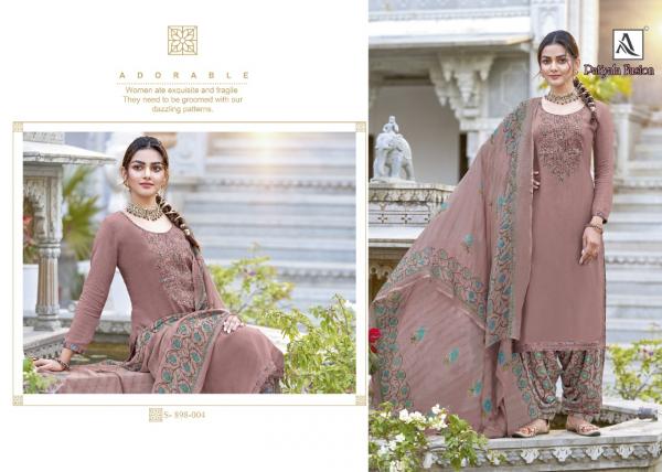 Alok Fusion Patiyala 2 Fancy Rayon Embroidery Dress Materials